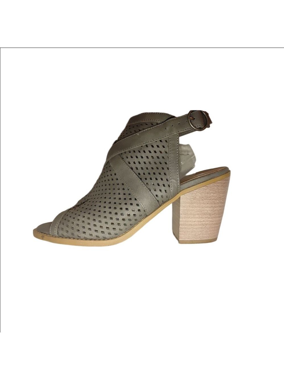 Dolcetta Stassi Peep Toe Stacked Heels Size 11M